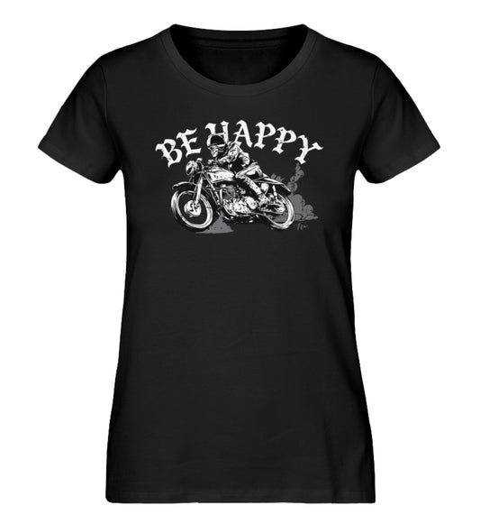 Be Happy  - Damen Organic Shirt