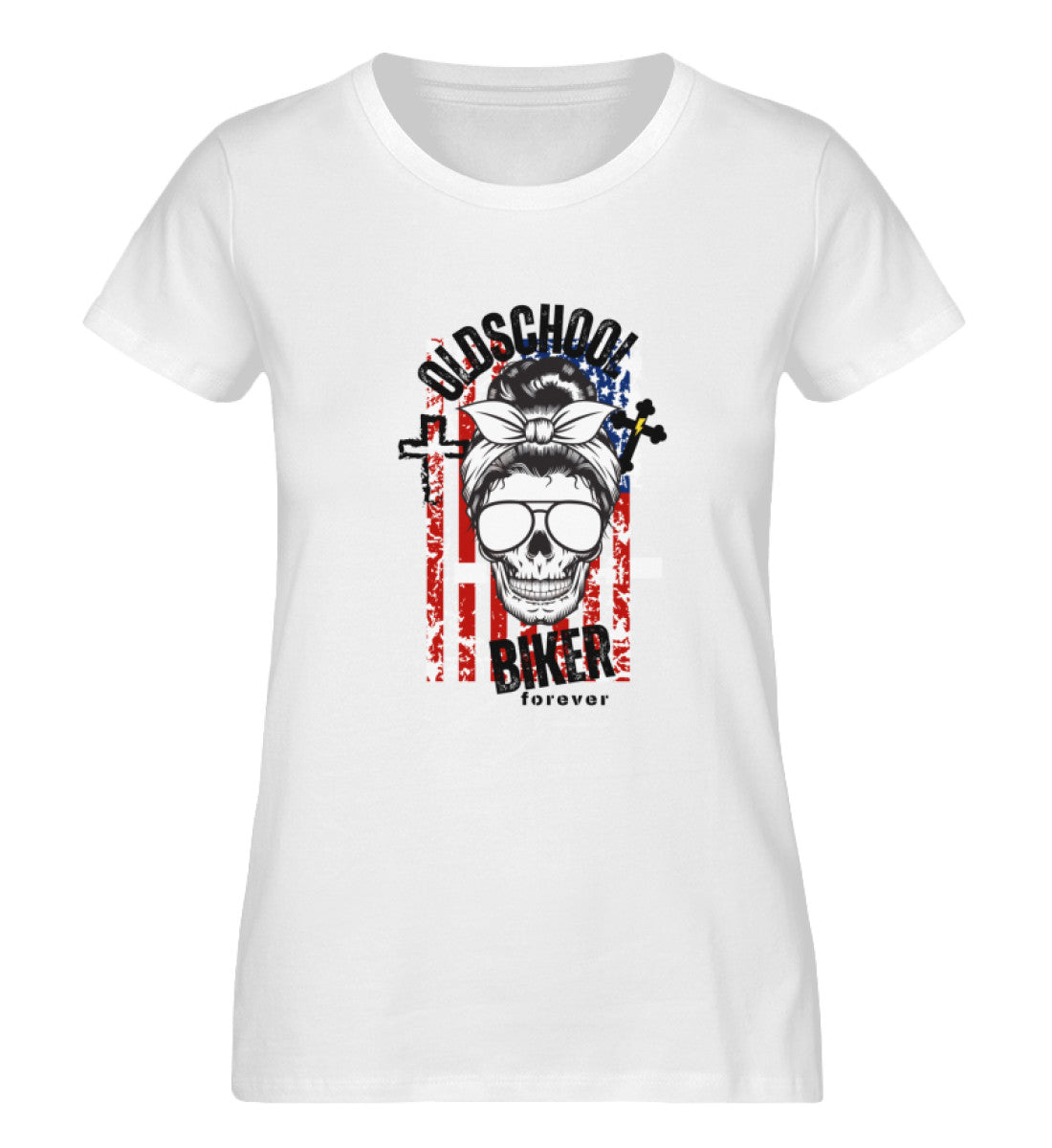 Oldschool Biker Lady  - Damen Organic Shirt